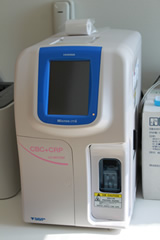 全自動血球計算器・CRP測定装置